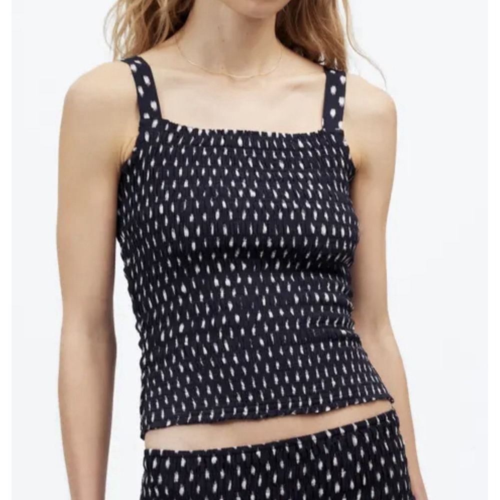 New Madewell Women's Top size‎ 4 Sleeveless Stretch Crop Classic MSRP $78 NWT